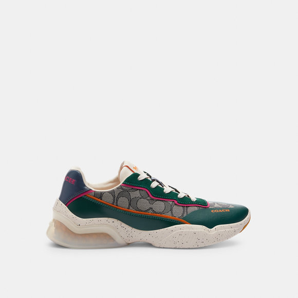 NWT Coach Outlet Citysole Runner In Signature Jacquard - Picture 2 of 6